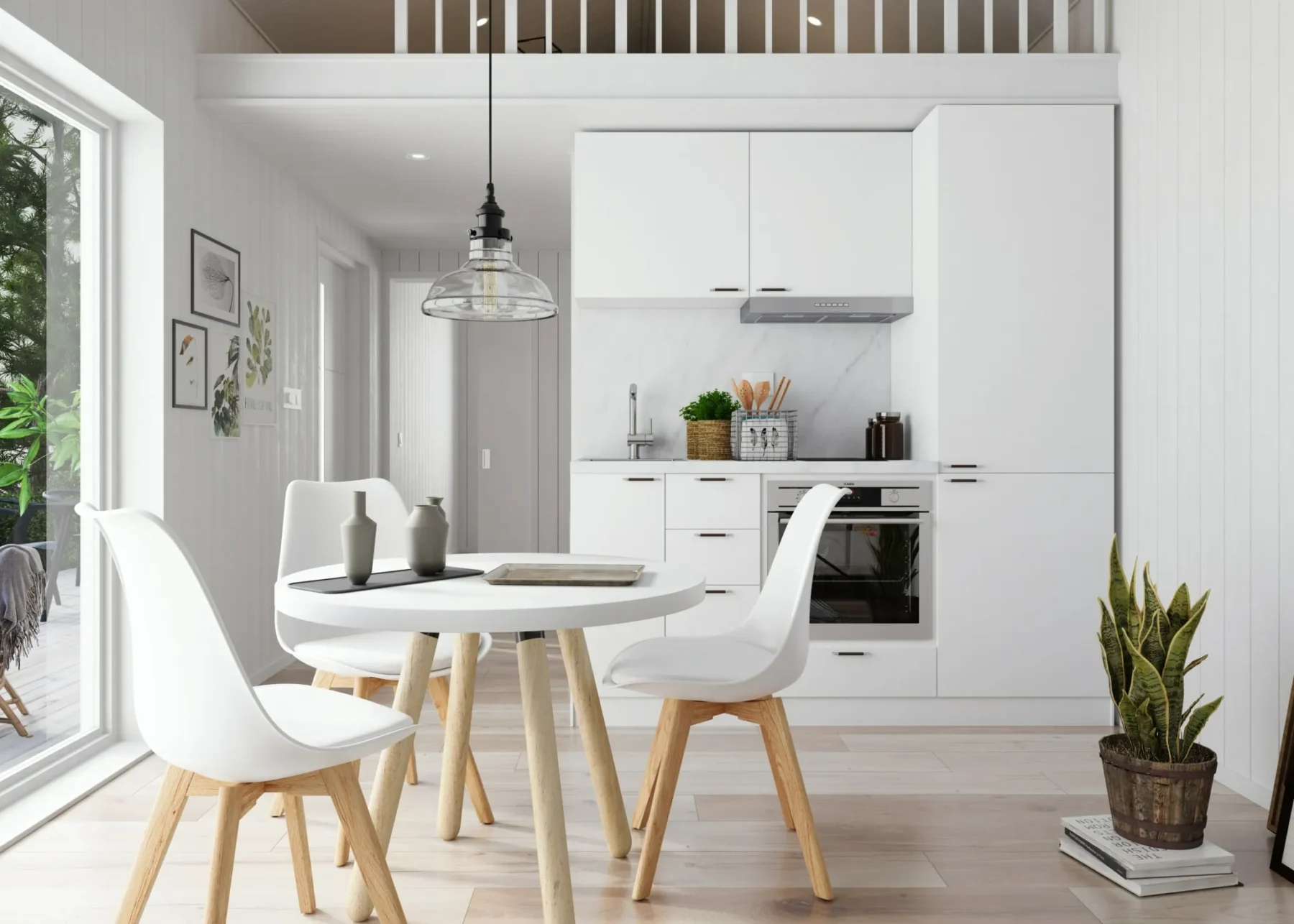Helårsbolig_Klassisk_40.1_Interiør_Kjøkken_hvitt_loft_spiseplass