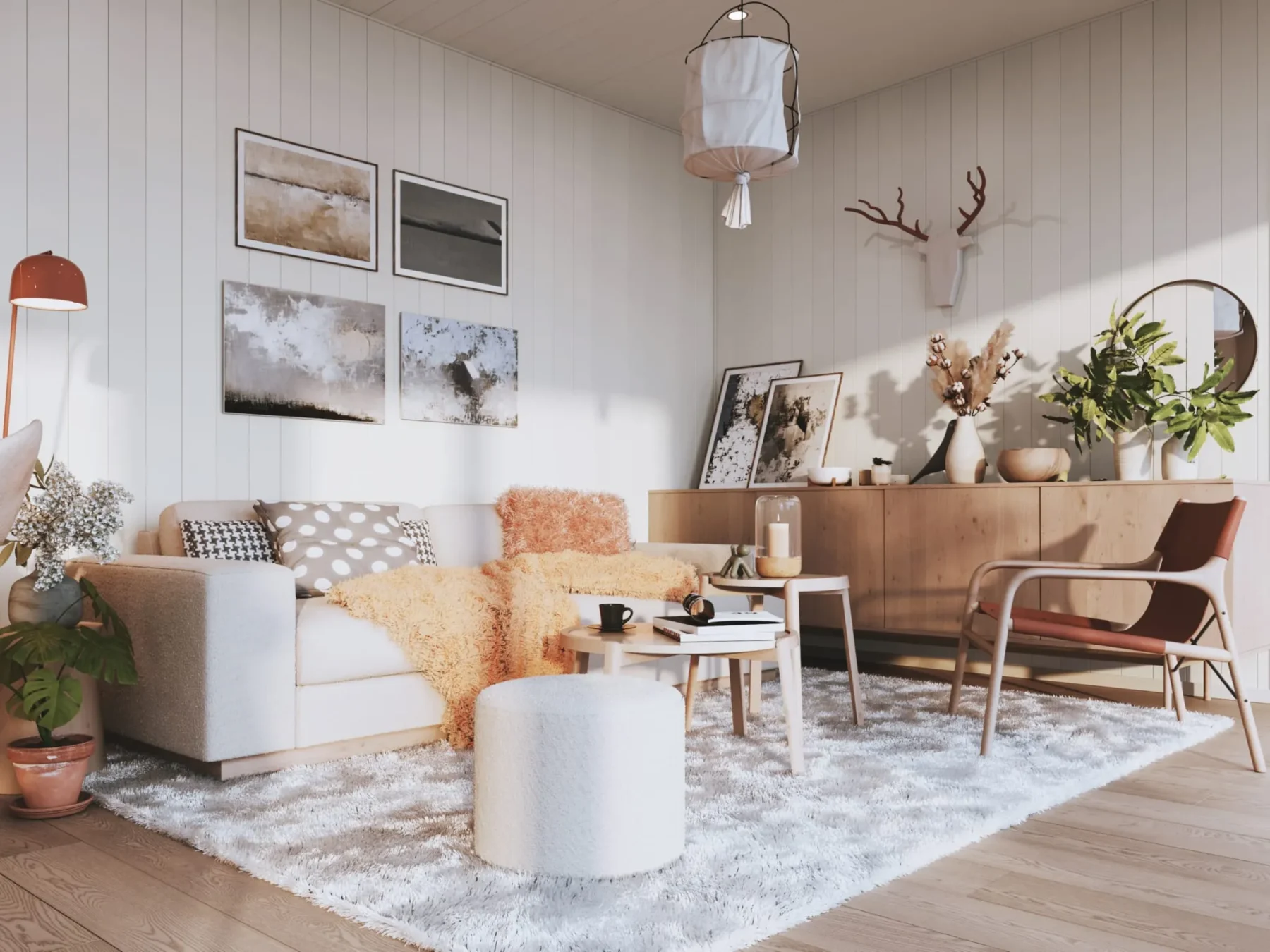 Helårsbolig_Rak_80.6T_Interiør_hvit_stue_sofa_trepanel