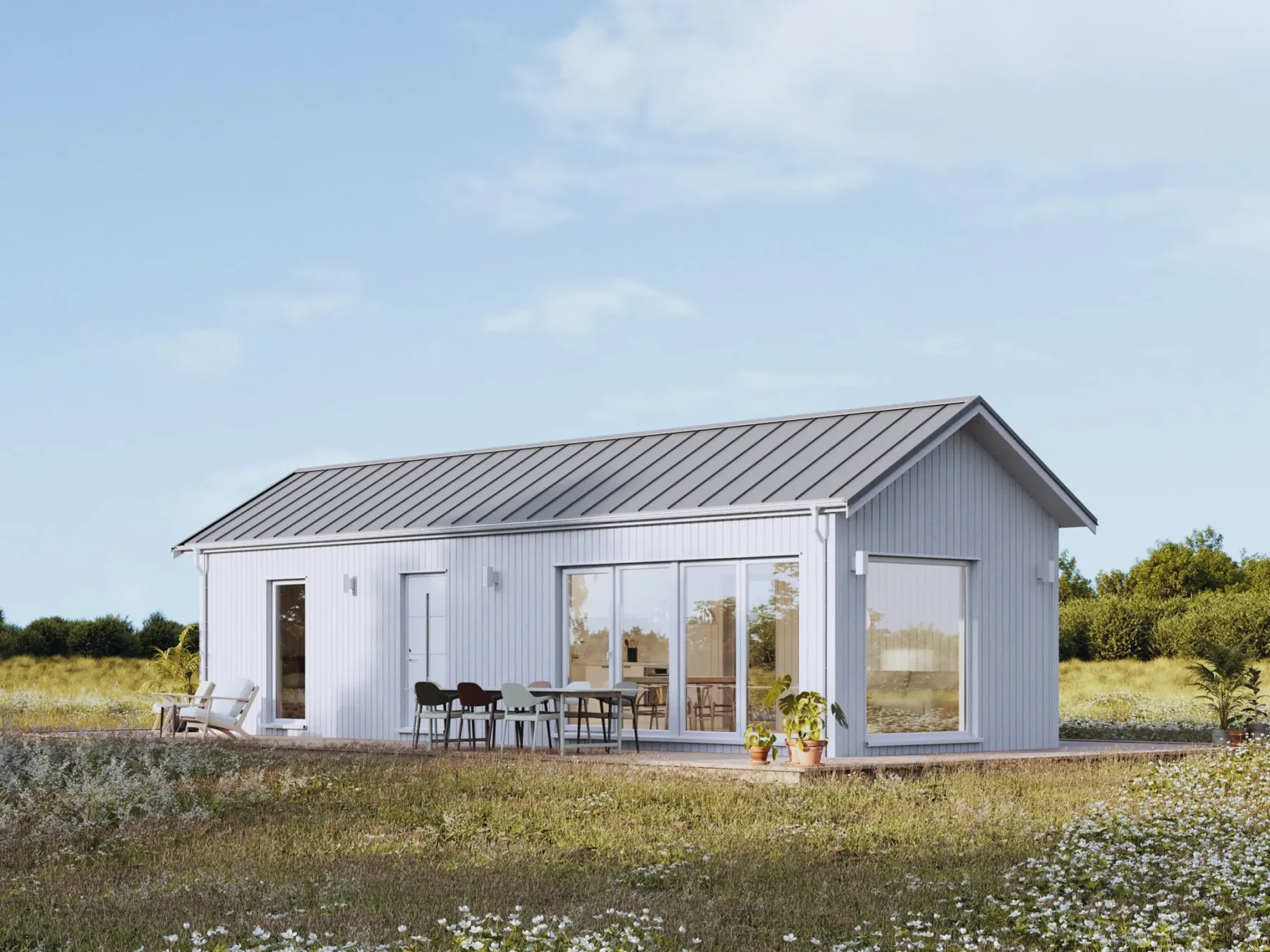 Fritidshus_Klassisk_50.1_Utendørs_Hvit_Terrasse-ståltak